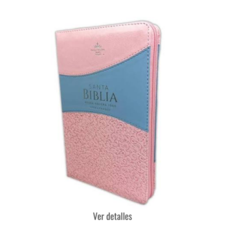 BIBLIA RV1960 LETRA GRANDE ROSA CON CIERRE