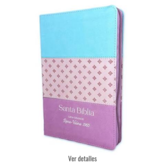 BIBLIA RV1960 LETRA GRANDE TRICOLOR CON CIERRE