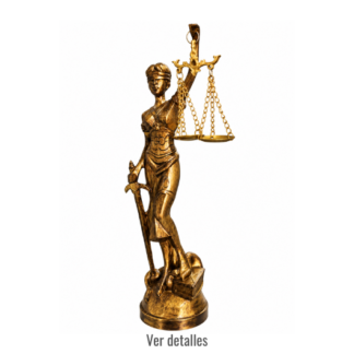 ESTATUA DAMA DE LA JUSTICIA BRONCE 27.5 CM