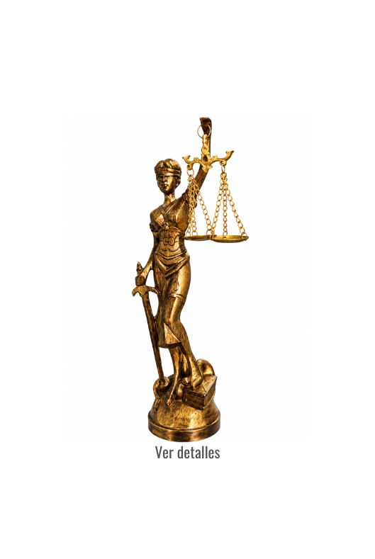 ESTATUA DAMA DE LA JUSTICIA BRONCE 27.5 CM