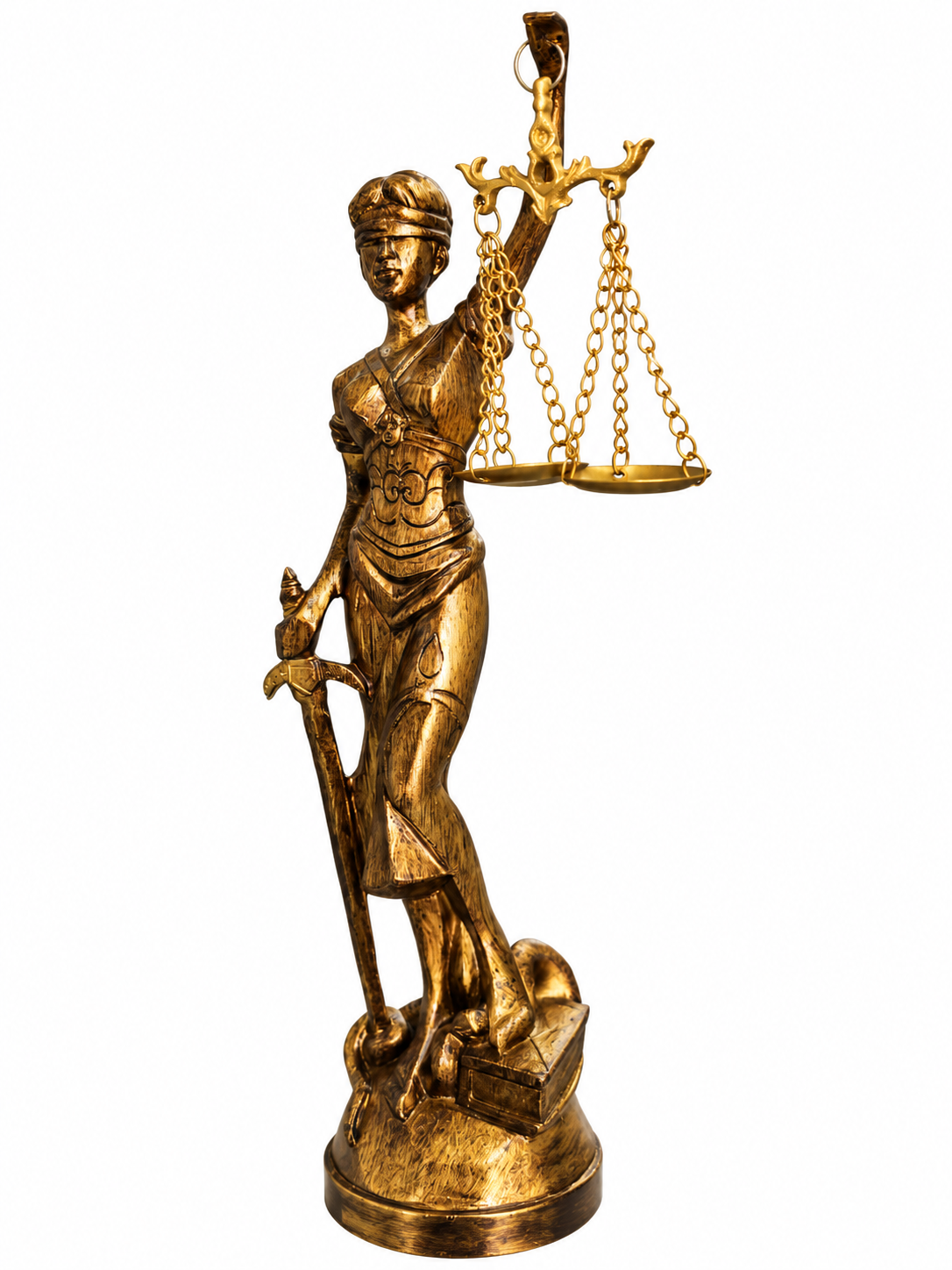 ESTATUA DAMA DE LA JUSTICIA BRONCE 27.5 CM - Image 2